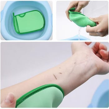 1 τεμάχιο διπλής όψης Hammam Scrub Mitt Magic Peeling Glove Exfoliating Tan Removal Mitt Massage Sponge Wash Ενυδατική επιδερμίδα