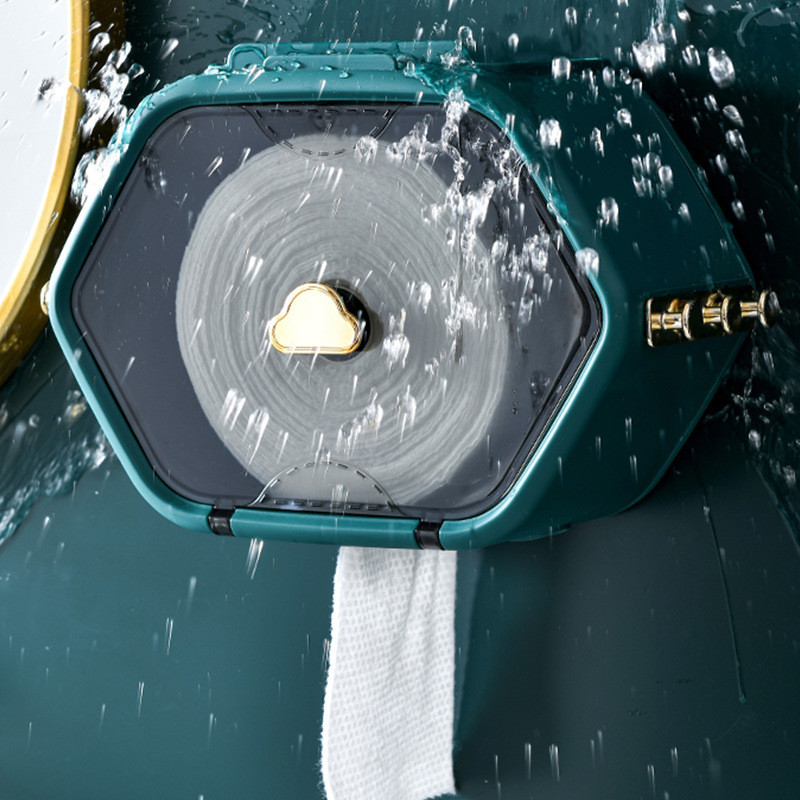 Zidni jednokratni prostor za pohranu ručnika za lice Vodootporni organizator papirnatih ručnika Polica za rolu papira Stalak za pohranu papira Kupaonska kutija za maramice