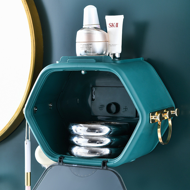 Zidni jednokratni prostor za pohranu ručnika za lice Vodootporni organizator papirnatih ručnika Polica za rolu papira Stalak za pohranu papira Kupaonska kutija za maramice