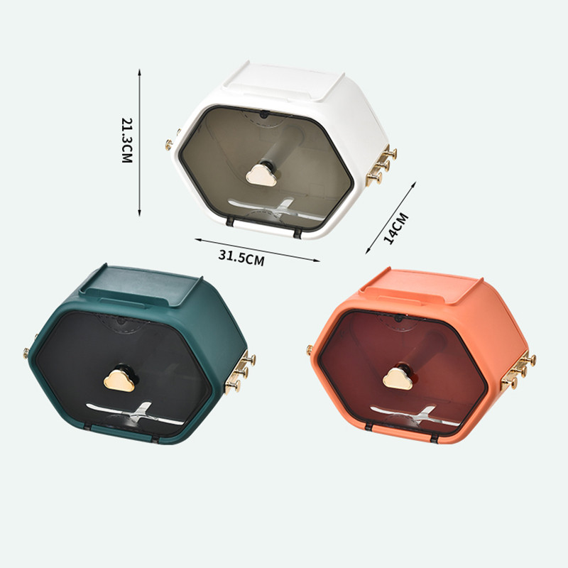 Zidni jednokratni prostor za pohranu ručnika za lice Vodootporni organizator papirnatih ručnika Polica za rolu papira Stalak za pohranu papira Kupaonska kutija za maramice