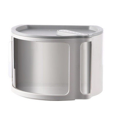 Daudzfunkcionāls pie sienas stiprināms salvešu kastes ūdensnecaurlaidīgs ruļļu turētājs kosmētikas glabāšanas statīvs Vannas istabas uzglabāšanas kastes tualetes papīra turētājs