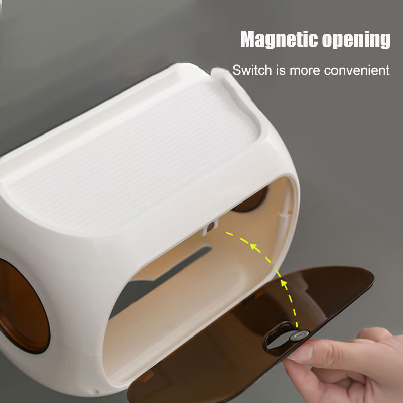 Držači toaletnog papira Vodootporan Otporan na prašinu Kreativna višenamjenska Kutija za pohranjivanje rupčića bez bušenja Kutija za pohranu maramica Kupaonski pribor