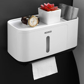 Radoša bezporaina auduma kastīte pie sienas montējama glabāšanas kaste Ūdensnecaurlaidīga un putekļu necaurlaidīga tualetes plaukta vannas istabas piederumu komplekts