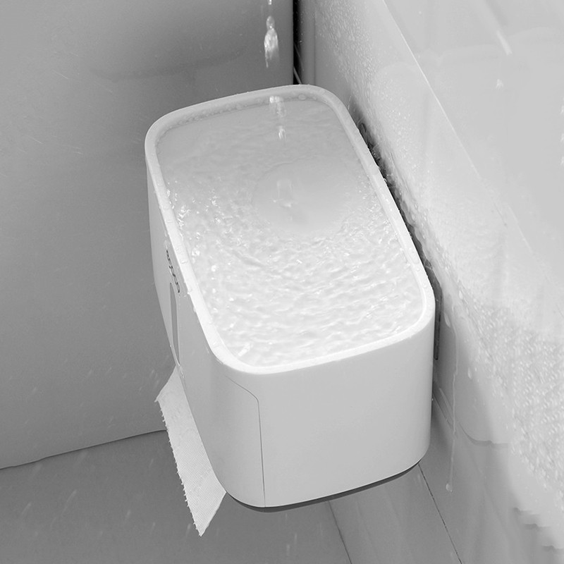 Radoša bezporaina auduma kastīte pie sienas montējama glabāšanas kaste Ūdensnecaurlaidīga un putekļu necaurlaidīga tualetes plaukta vannas istabas piederumu komplekts