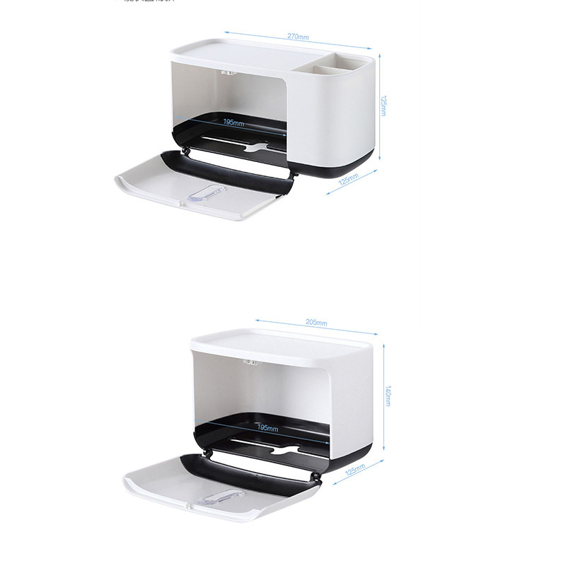 Radoša bezporaina auduma kastīte pie sienas montējama glabāšanas kaste Ūdensnecaurlaidīga un putekļu necaurlaidīga tualetes plaukta vannas istabas piederumu komplekts