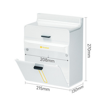 Στήριγμα χαρτιού υγείας 2 στρώσεων Αδιάβροχο κουτί λευκού χαρτομάντιλου Roll Paper Dispenser Storage Organizer Ράφι τηλεφώνου Δίσκος Μπάνιου Προϊόν