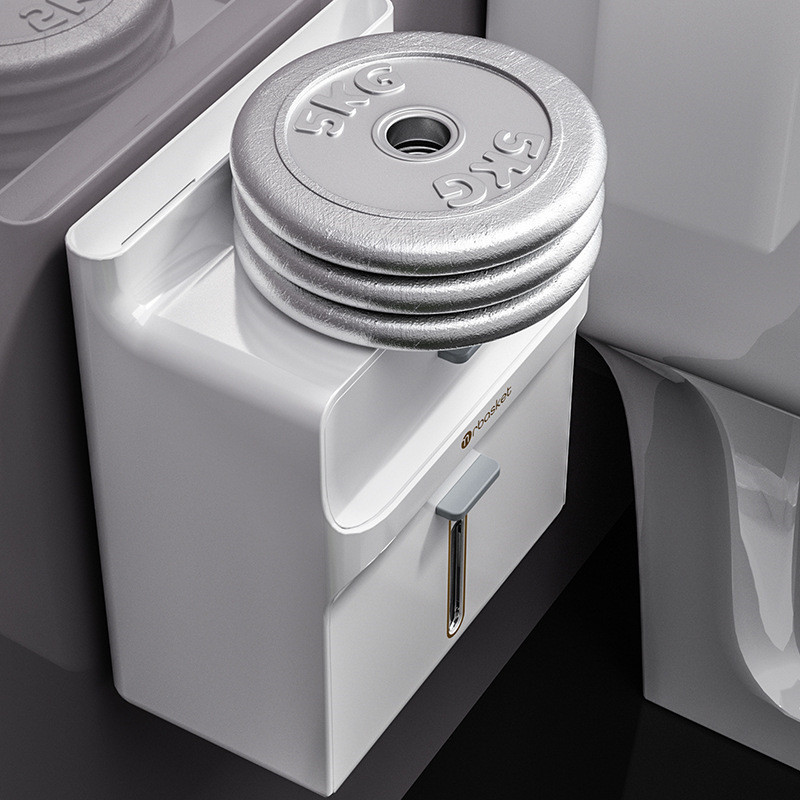 2 slāņu tualetes papīra turētājs Ūdensnecaurlaidīgs balts salvešu kastīte rullopapīra dozators Glabāšanas organizators Tālruņa paliktnis Vannas istabas izstrādājums