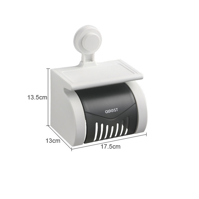 Rullīša papīra turētājs pie sienas stiprināms tualetes papīra glabāšanas statīvs Ūdensnecaurlaidīgs vāks Tālruņa uzglabāšanas paplāte Piekarināms organizators Vannas istabas piederumi