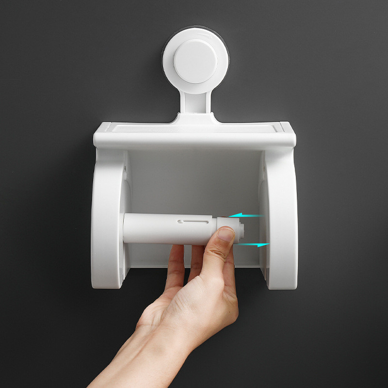 Rullīša papīra turētājs pie sienas stiprināms tualetes papīra glabāšanas statīvs Ūdensnecaurlaidīgs vāks Tālruņa uzglabāšanas paplāte Piekarināms organizators Vannas istabas piederumi