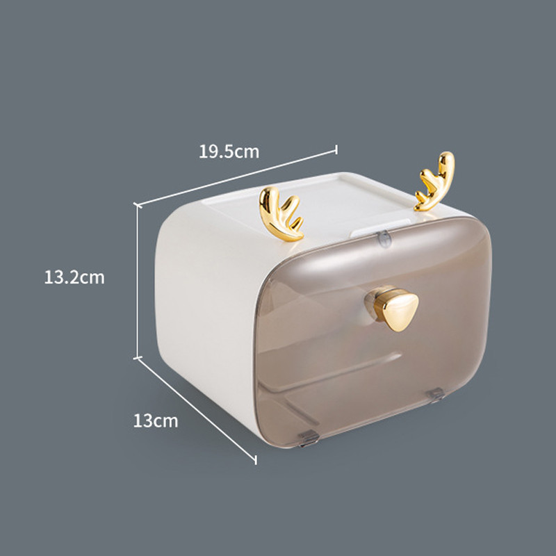 Aļņa tualetes papīra turētājs kvadrātveida, bez perforatora auduma kastīte, plastmasas ūdensnecaurlaidīga papīra dvieļu glabāšanas plaukta caurules paplāte ūdensizturīgs organizators