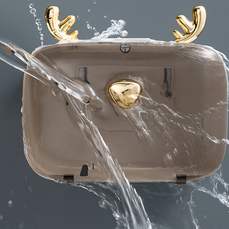 Aļņa tualetes papīra turētājs kvadrātveida, bez perforatora auduma kastīte, plastmasas ūdensnecaurlaidīga papīra dvieļu glabāšanas plaukta caurules paplāte ūdensizturīgs organizators