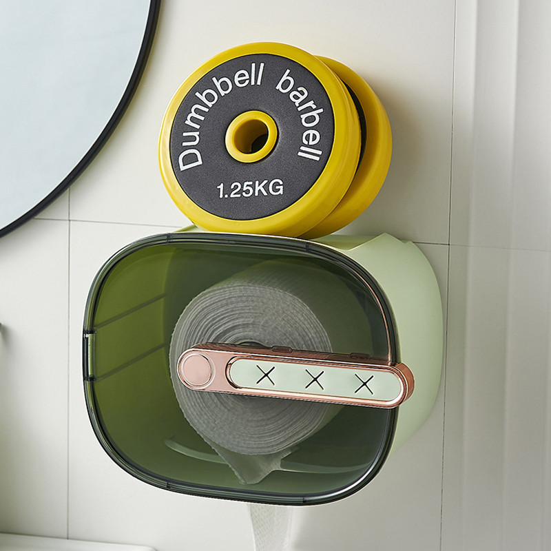 Sejas dvieļu rullīšu turētājs Dvieļu āķi pie sienas stiprināms tualetes papīra plaukts salvešu uzglabāšanas kaste Plastmasas tālruņa paliktnis Vannas istabas piederumi