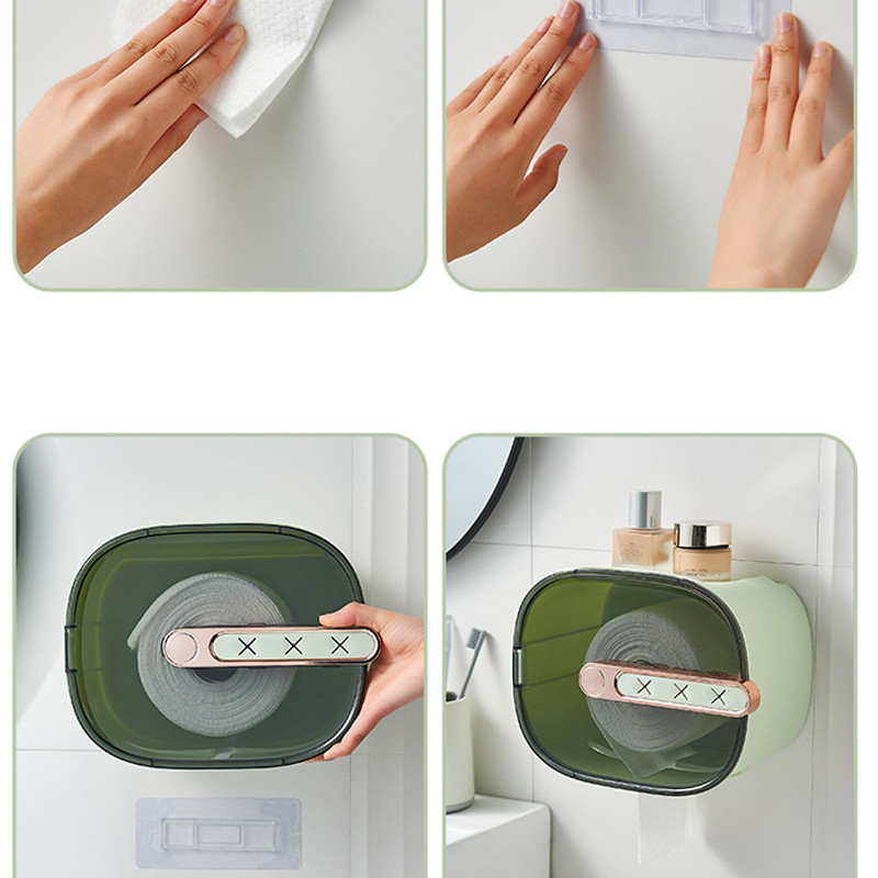 Sejas dvieļu rullīšu turētājs Dvieļu āķi pie sienas stiprināms tualetes papīra plaukts salvešu uzglabāšanas kaste Plastmasas tālruņa paliktnis Vannas istabas piederumi