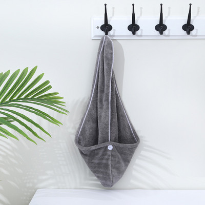 Sieviešu dvielis Pieaugušo vannas istabas absorbējošs ātri žūstošs vanna biezāka duša gari cirtaini matu cepure Mikrošķiedras salvete sauss galvas matu dvielis