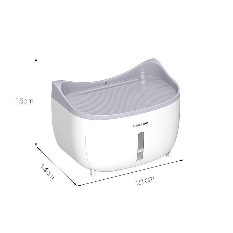 Držači toaletnog papira za ručnike Zidna kutija za pohranjivanje maramica Stalak za kupaonicu Vodootporna plastična gornja ladica za telefon Dozator ručnika za lice