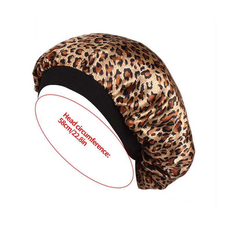 Unisex satenska noćna kapa za odrasle sa širokim obodom, cvjetnim motivima, muška, ženska kapa za spavanje Održava kosu svježom i šarmantnom za proljeće jesen i zimu