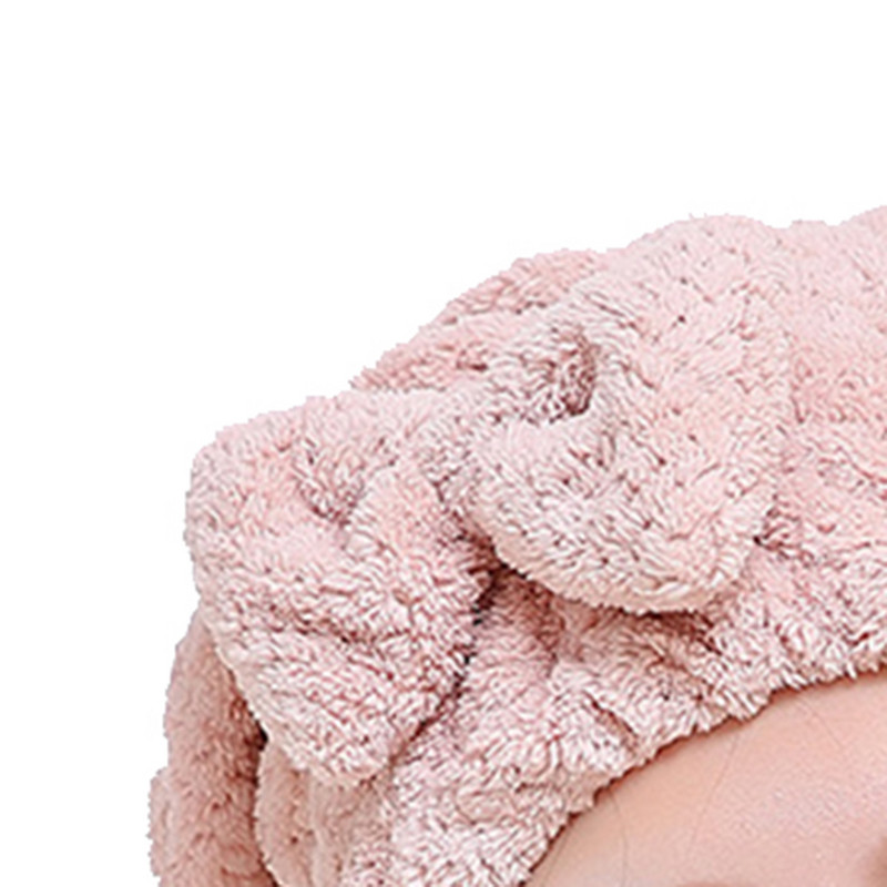 Sieviešu meiteņu uzsūcošs matu žāvēšanas vāciņš Dvieļi poliestera biezināta Bowknot dušas cepure