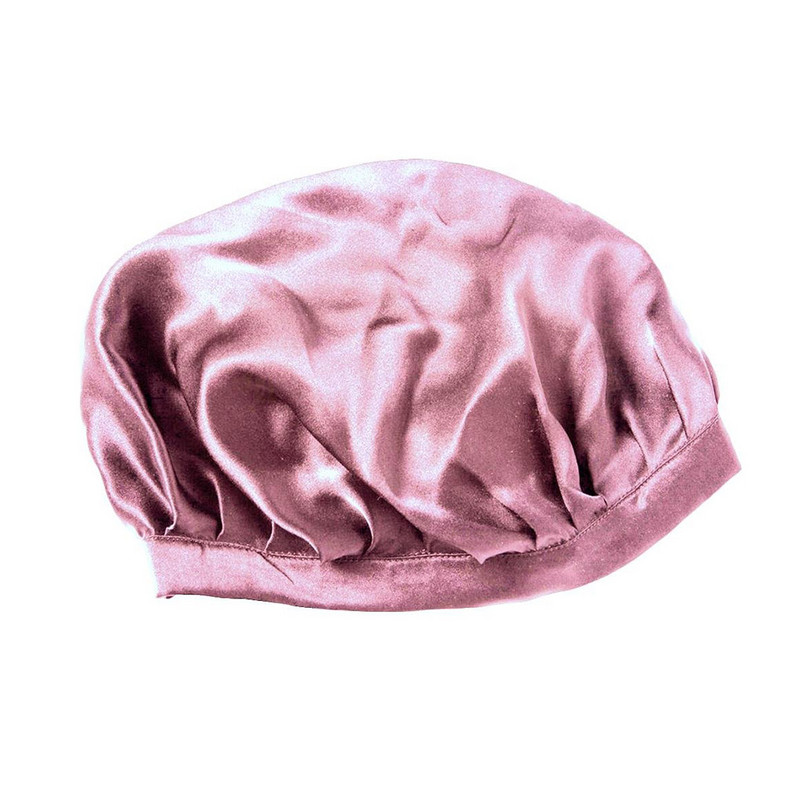 Mulberry Silk Nightcap Miegamoji kepurė gryno šilko plaukų įvyniojimas su reguliuojama elastine juostele Sleeping Beanie