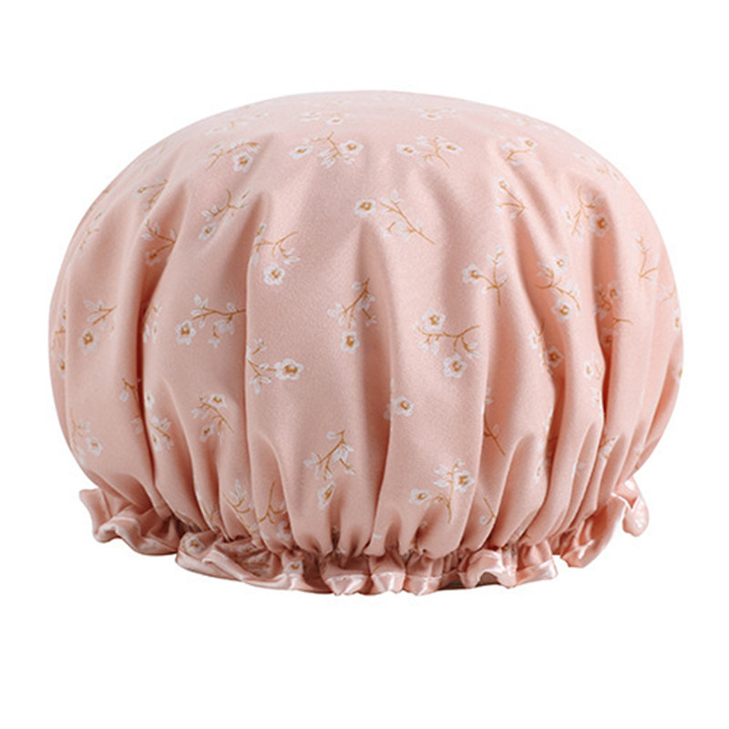 Kosa Vodootporni tuš Ženski dodaci Debeli šešir Dvoslojni pribor Navlaka Kupaonska kapa