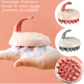 Silikona šampūns galvas galvas masāžas birste Silikona ķermeņa suka matu mazgāšanas ķemmes vanna SPA dušas birste masāžas birste matu birste