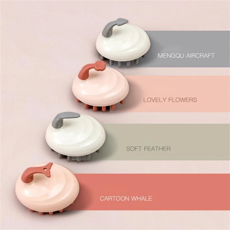 Silikona šampūns galvas galvas masāžas birste Silikona ķermeņa suka matu mazgāšanas ķemmes vanna SPA dušas birste masāžas birste matu birste