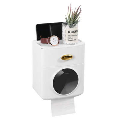 Dvoslojna kutija za maramice Zidni držač toaletnog papira Vodootporna kutija za pohranu Stol za pohranu mobilnog telefona Kupaonski pribor