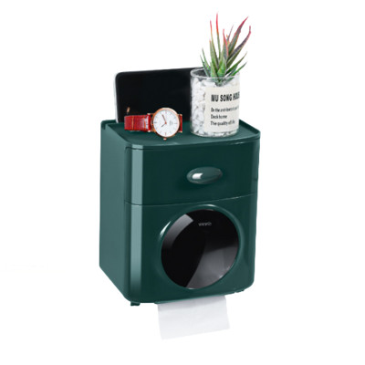 Dvoslojna kutija za maramice Zidni držač toaletnog papira Vodootporna kutija za pohranu Stol za pohranu mobilnog telefona Kupaonski pribor