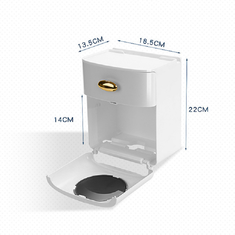 Dvoslojna kutija za maramice Zidni držač toaletnog papira Vodootporna kutija za pohranu Stol za pohranu mobilnog telefona Kupaonski pribor