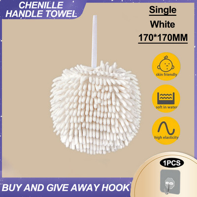 Ātri žūstoši mīksti uzsūcoši mikrošķiedras dvieļi roku dvieļi virtuves vannas istabas dvieļu bumba ar pakarināmām cilpām tīrīšanas lupatiņa