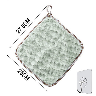 Ātri žūstoši mīksti uzsūcoši mikrošķiedras dvieļi roku dvieļi virtuves vannas istabas dvieļu bumba ar pakarināmām cilpām tīrīšanas lupatiņa