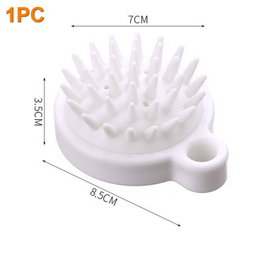 3288 Silikona šampūns galvas ādai matu masieris ķemme vanna masāžas birste galvas masētājs matu dušas birste ķemmes kopšanas līdzeklis