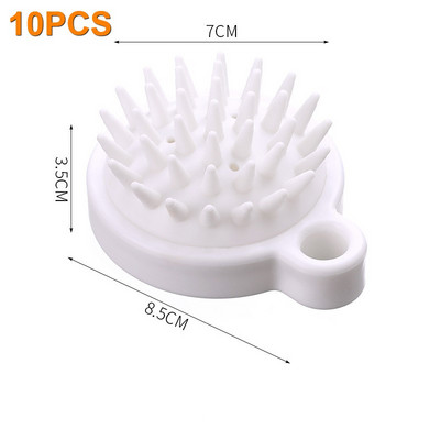3288 Silikona šampūns galvas ādai matu masieris ķemme vanna masāžas birste galvas masētājs matu dušas birste ķemmes kopšanas līdzeklis