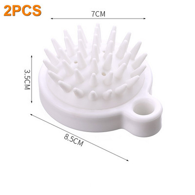 3288 Silikona šampūns galvas ādai matu masieris ķemme vanna masāžas birste galvas masētājs matu dušas birste ķemmes kopšanas līdzeklis