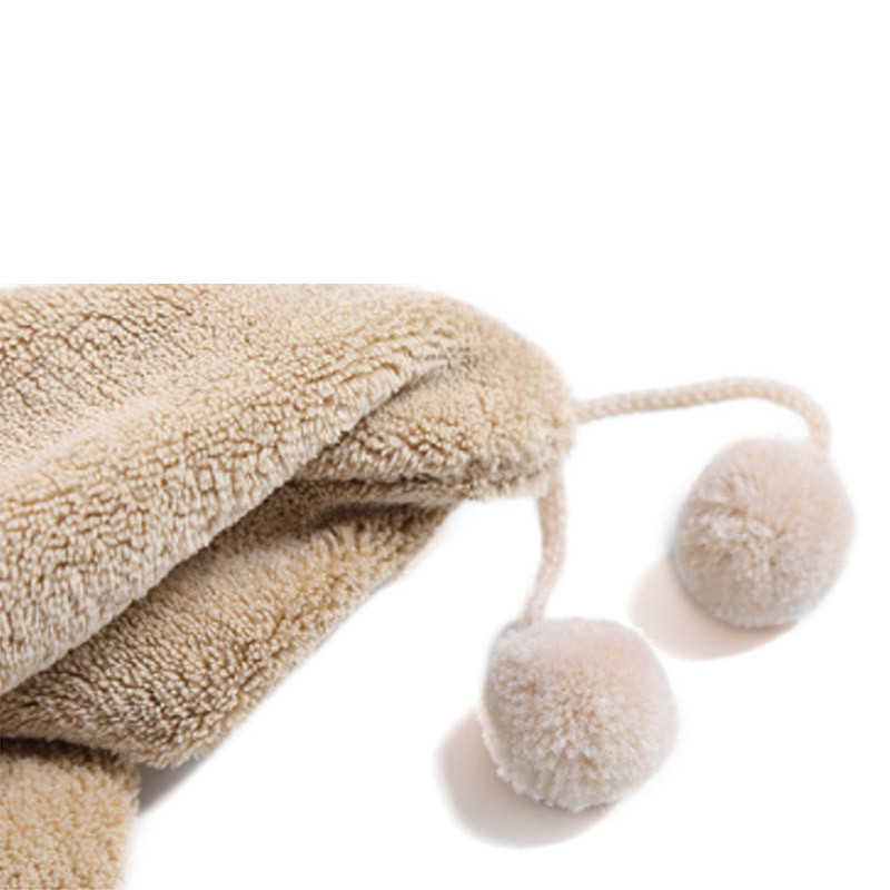 Kafija 65*25CM Resilience Coral Velvet 1Gb Dry Hair Cap Cartoon Matu Cepure Absorbency Bērnu dušas Cepure