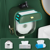 Zidni stalak za pohranu toaletnog papira Kutija za pohranu ručnika za lice Vodootporna kupaonska rola Kutija za papirnate maramice Kutija za pohranu salveta