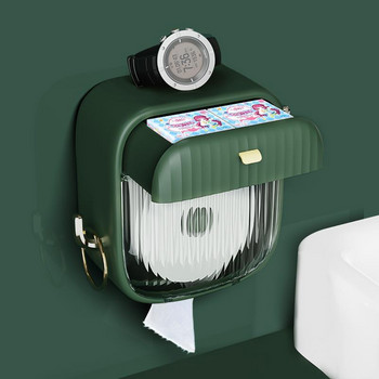 Επιτοίχια ράφι αποθήκευσης χαρτιού υγείας Πρόσωπο Κουτί αποθήκευσης πετσετών Αδιάβροχο χαρτομάντηλο σε ρολό μπάνιου Κουτί αποθήκευσης χαρτοπετσέτας