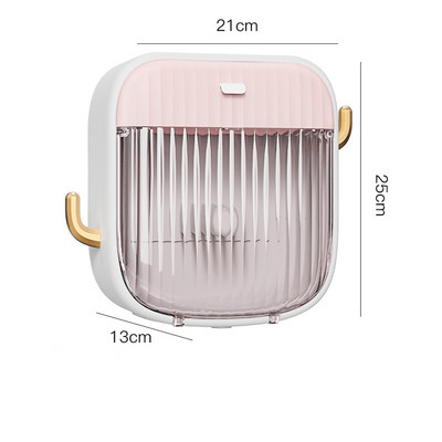 Zidni stalak za pohranu toaletnog papira Kutija za pohranu ručnika za lice Vodootporna kupaonska rola Kutija za papirnate maramice Kutija za pohranu salveta