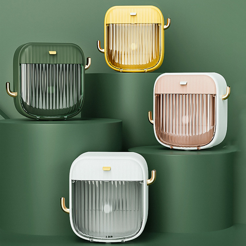 Zidni stalak za pohranu toaletnog papira Kutija za pohranu ručnika za lice Vodootporna kupaonska rola Kutija za papirnate maramice Kutija za pohranu salveta