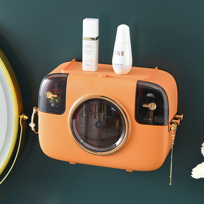 Plaukts tualete Mājas bezmaksas Punch Creative Ūdensizturīgs vienreizējās lietošanas sejas dvieļu auduma kastīte Kosmētikas kastīte 360° ieskauj slēgta Waterpro