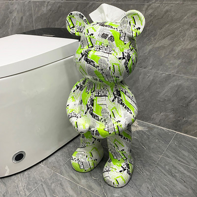 Kreativni kipovi medvjeda Kutija za toaletne maramice Kuhinjska kutija za vađenje papira Dekoracija poda u dnevnoj sobi Skulpture u nordijskom stilu