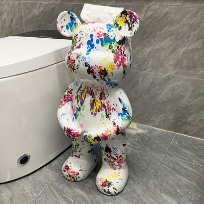 Kreativni kipovi medvjeda Kutija za toaletne maramice Kuhinjska kutija za vađenje papira Dekoracija poda u dnevnoj sobi Skulpture u nordijskom stilu