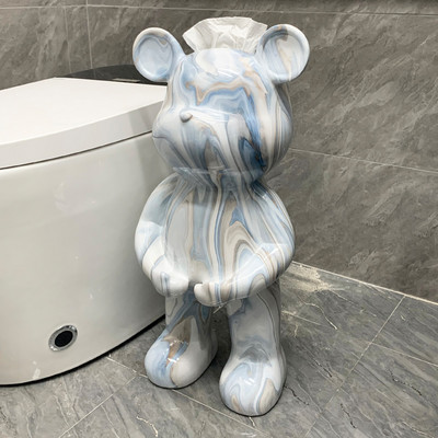 Kreativni kipovi medvjeda Kutija za toaletne maramice Kuhinjska kutija za vađenje papira Dekoracija poda u dnevnoj sobi Skulpture u nordijskom stilu