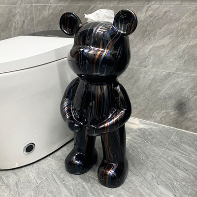 Kreativni kipovi medvjeda Kutija za toaletne maramice Kuhinjska kutija za vađenje papira Dekoracija poda u dnevnoj sobi Skulpture u nordijskom stilu