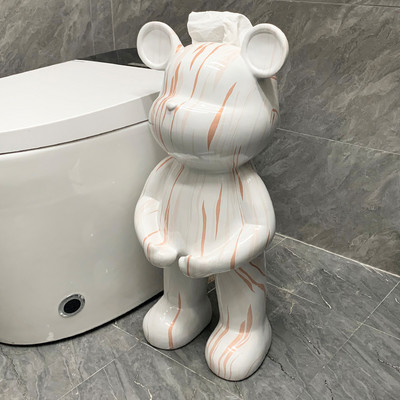 Kreativni kipovi medvjeda Kutija za toaletne maramice Kuhinjska kutija za vađenje papira Dekoracija poda u dnevnoj sobi Skulpture u nordijskom stilu