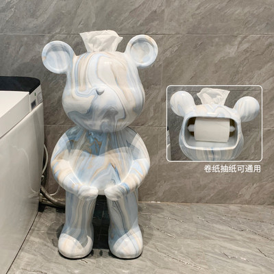 Kreativni kipovi medvjeda Kutija za toaletne maramice Kuhinjska kutija za vađenje papira Dekoracija poda u dnevnoj sobi Skulpture u nordijskom stilu