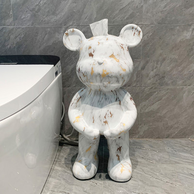 Kreativni kipovi medvjeda Kutija za toaletne maramice Kuhinjska kutija za vađenje papira Dekoracija poda u dnevnoj sobi Skulpture u nordijskom stilu
