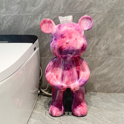 Kreativni kipovi medvjeda Kutija za toaletne maramice Kuhinjska kutija za vađenje papira Dekoracija poda u dnevnoj sobi Skulpture u nordijskom stilu