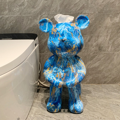 Kreativni kipovi medvjeda Kutija za toaletne maramice Kuhinjska kutija za vađenje papira Dekoracija poda u dnevnoj sobi Skulpture u nordijskom stilu