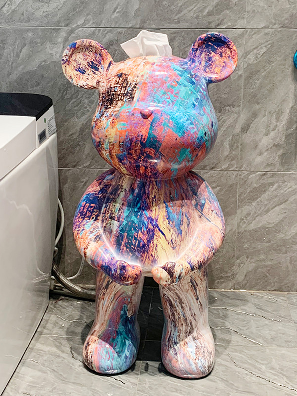 Kreativni kipovi medvjeda Kutija za toaletne maramice Kuhinjska kutija za vađenje papira Dekoracija poda u dnevnoj sobi Skulpture u nordijskom stilu