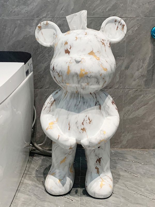 Kreativni kipovi medvjeda Kutija za toaletne maramice Kuhinjska kutija za vađenje papira Dekoracija poda u dnevnoj sobi Skulpture u nordijskom stilu